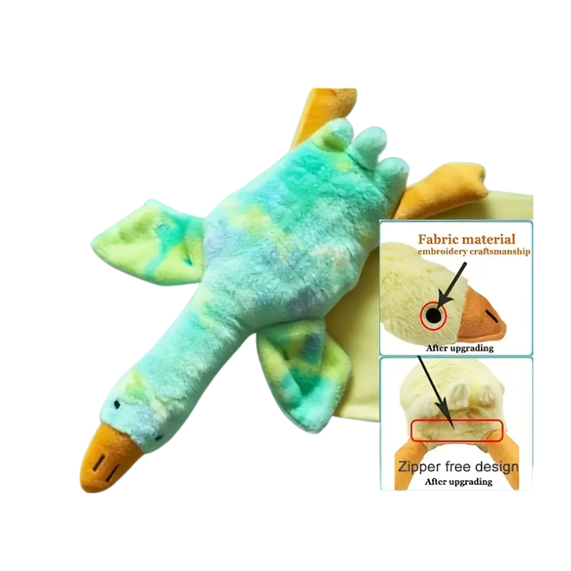 Hundleksak: Anka, 50 cm utan pip