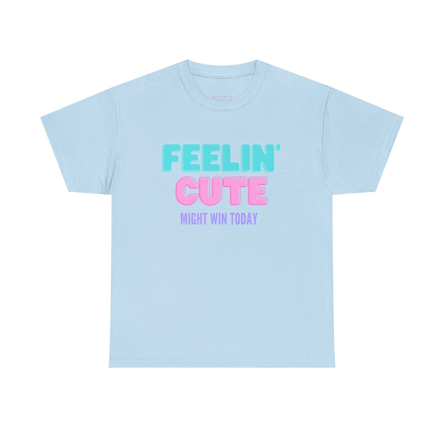 T-shirt: Feeling cute, might win