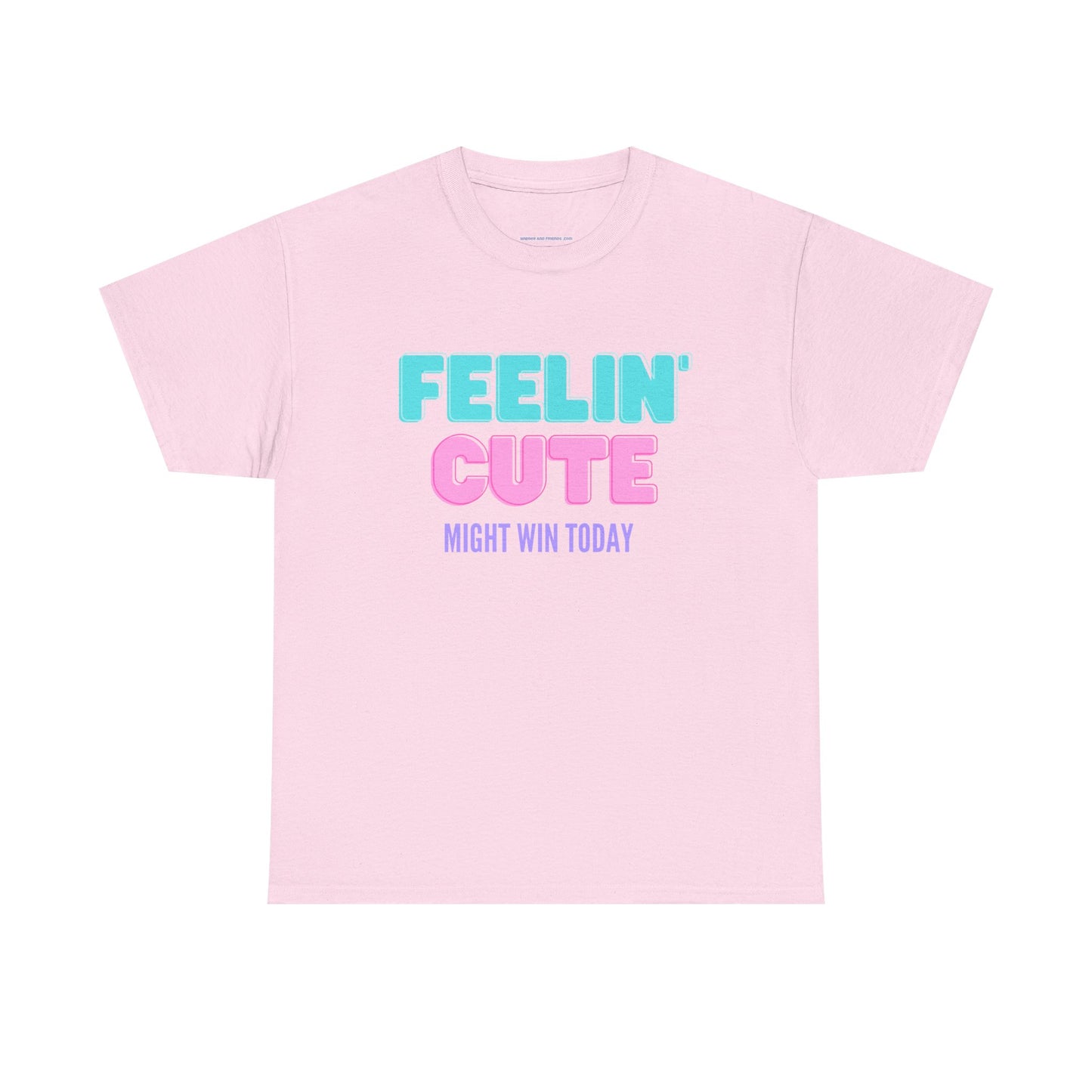 T-shirt: Feeling cute, might win