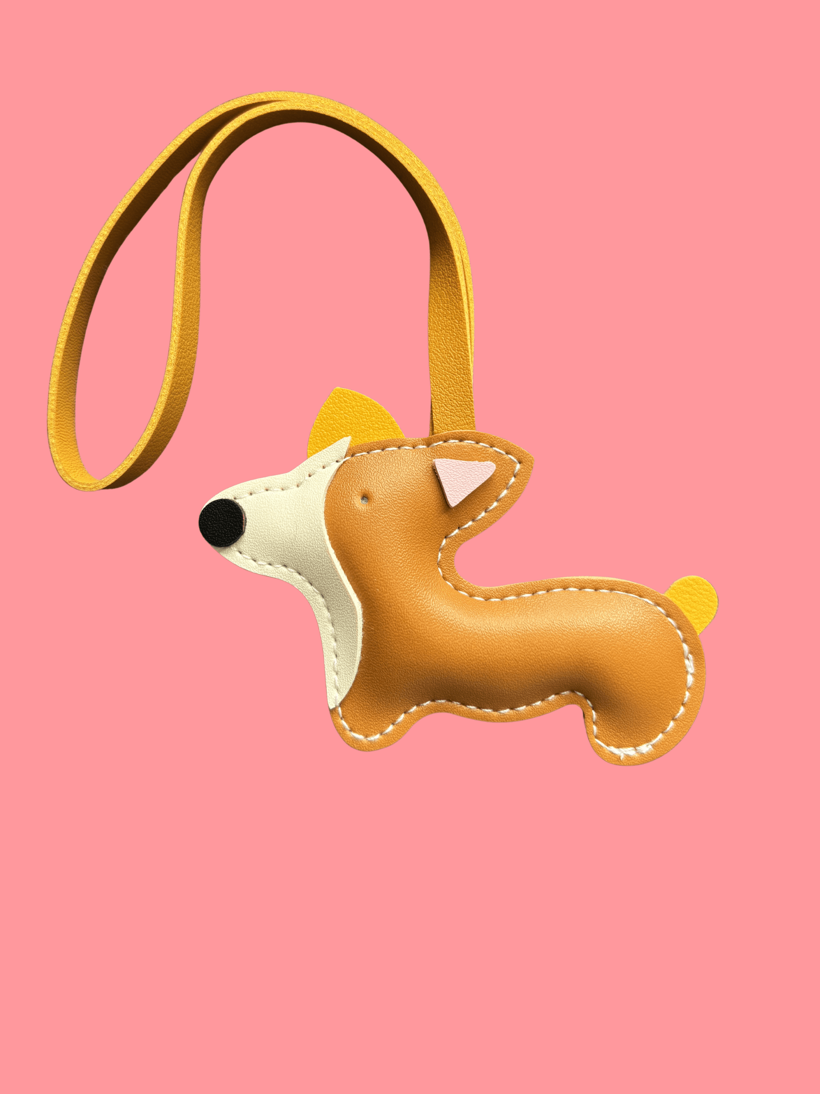 Väsksmycke Corgi PU läder 