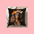 Kuddfodral – Tax med blomkrans Kuddfodral