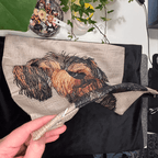 Kuddöverdrag - Strävhårig tax 