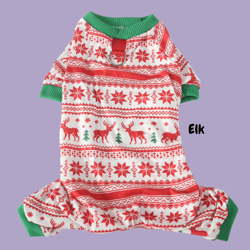 Julpyjamas för hund Hundpyjamas