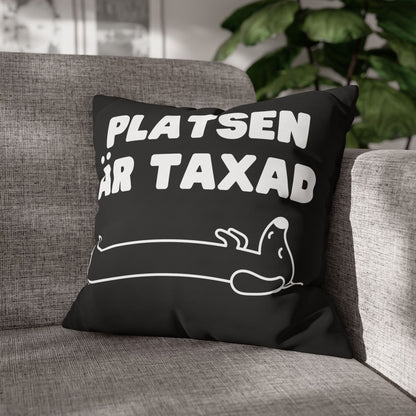 Kuddöverdrag: Platsen är Taxad, svart