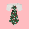 Krage med julslips Hundaccessoarer