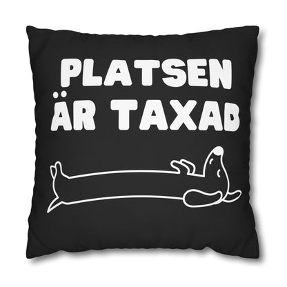 Kuddöverdrag: Platsen är Taxad, svart