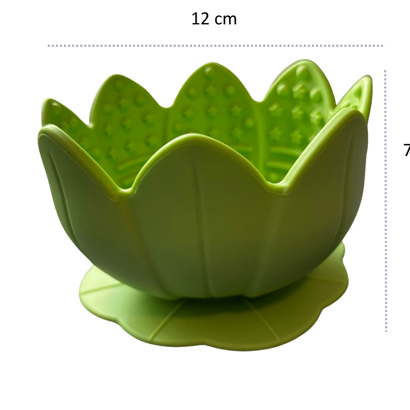 Slowfeed skålar i silikon Matskål