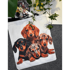 Canvas väska - Korthårig tax 