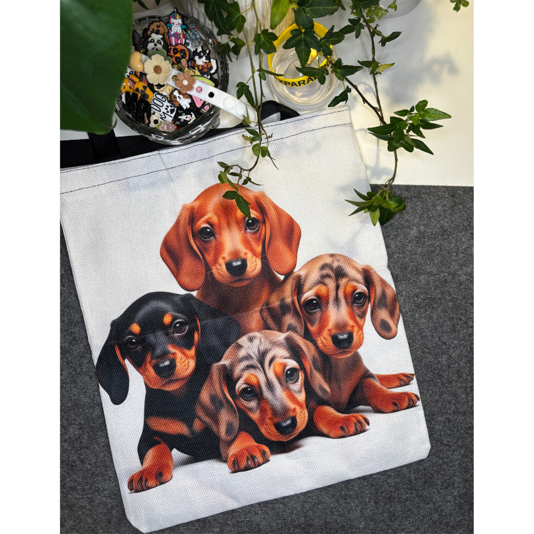 Canvas väska - Korthårig tax