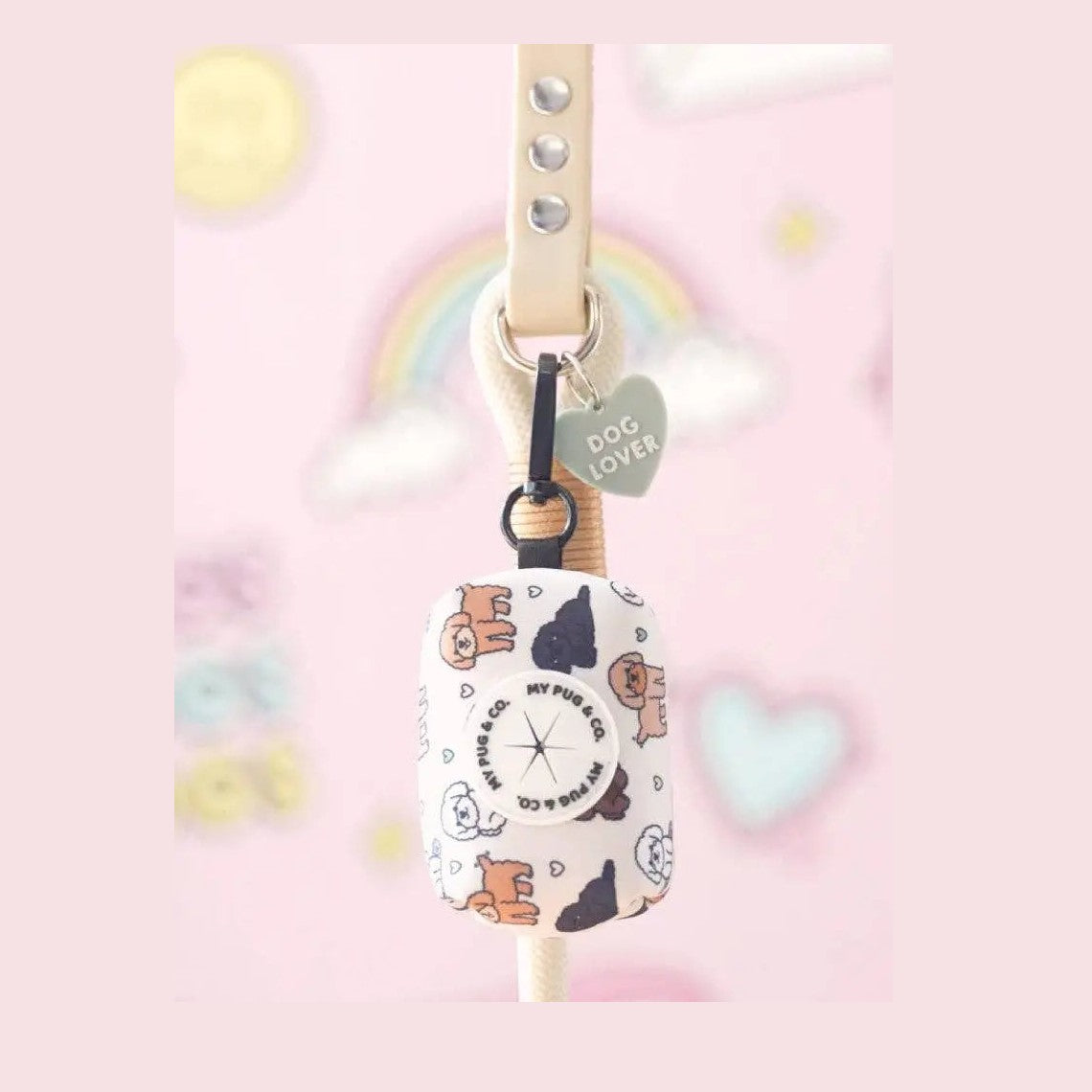 Behållare till hundbajspåsar: Pudel Dispenser och hållare för avföringspåsar för husdjur