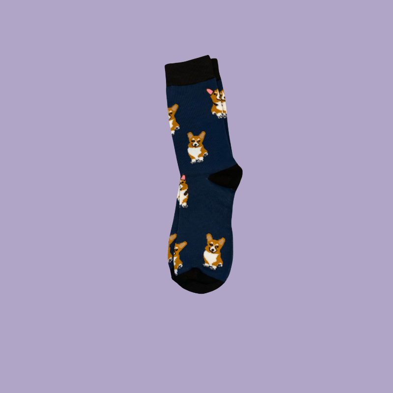 Strumpor med corgi Strumpor till människor