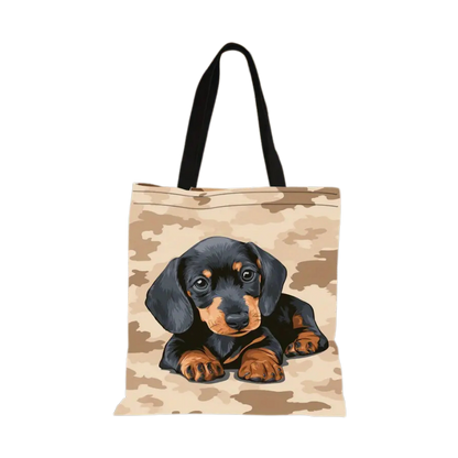 Canvaskasse med taxtryck