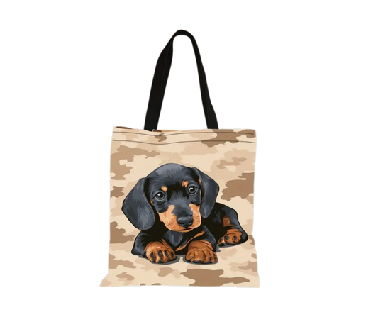 Canvaskasse med taxtryck