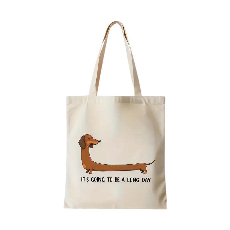 Canvaskasse med taxtryck