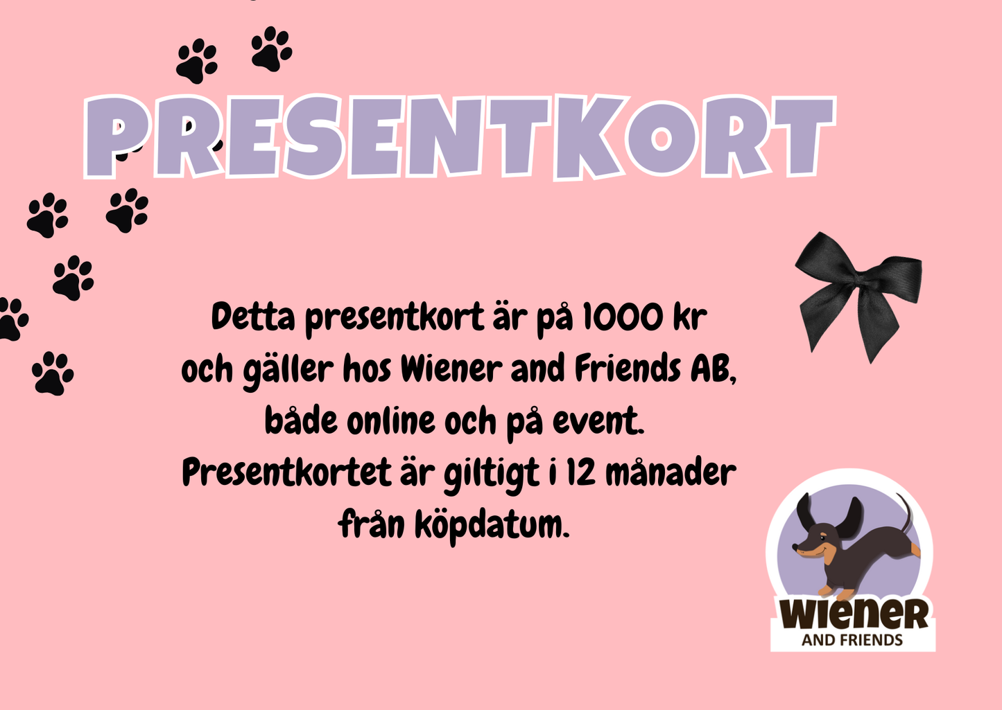 Presentkort hos Wiener and Friends