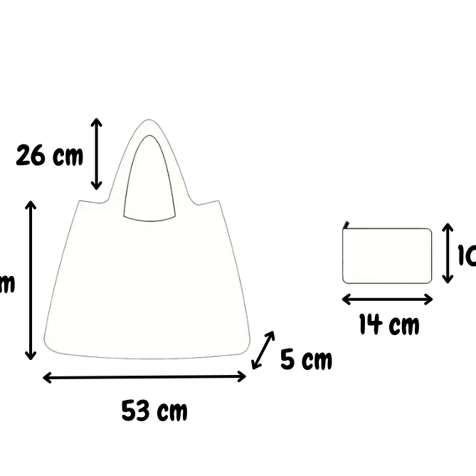 Kompakt shopping påse - Taxar