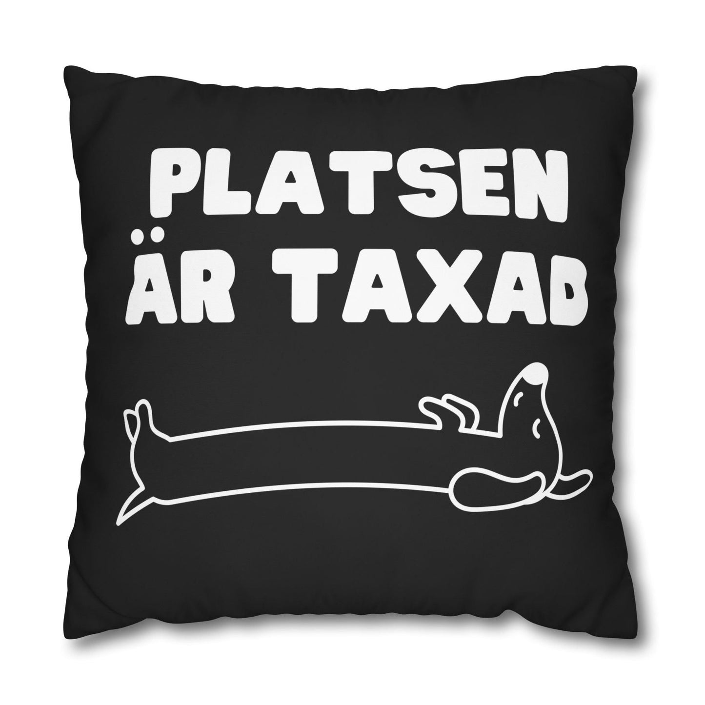 Kuddöverdrag: Platsen är Taxad, svart
