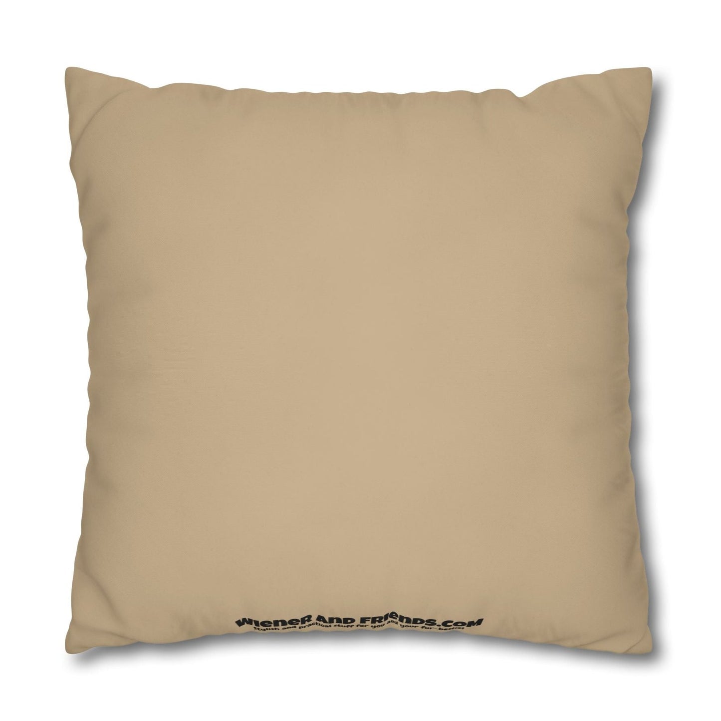 Kuddöverdrag: Platsen är Taxad, beige-gul