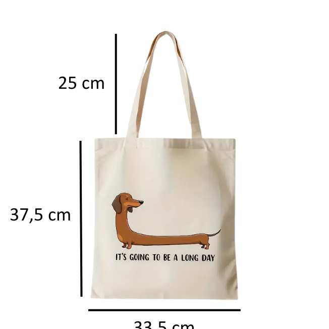 Canvaskasse med taxtryck