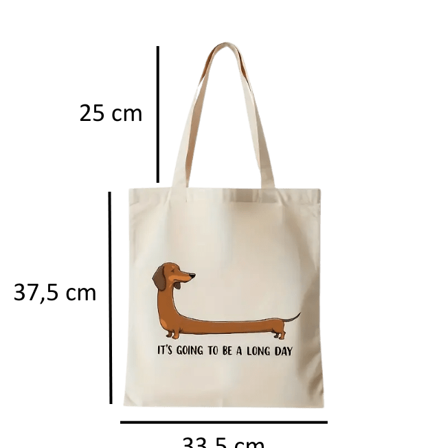 Canvaskasse med taxtryck Handväska