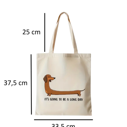 Canvaskasse med taxtryck