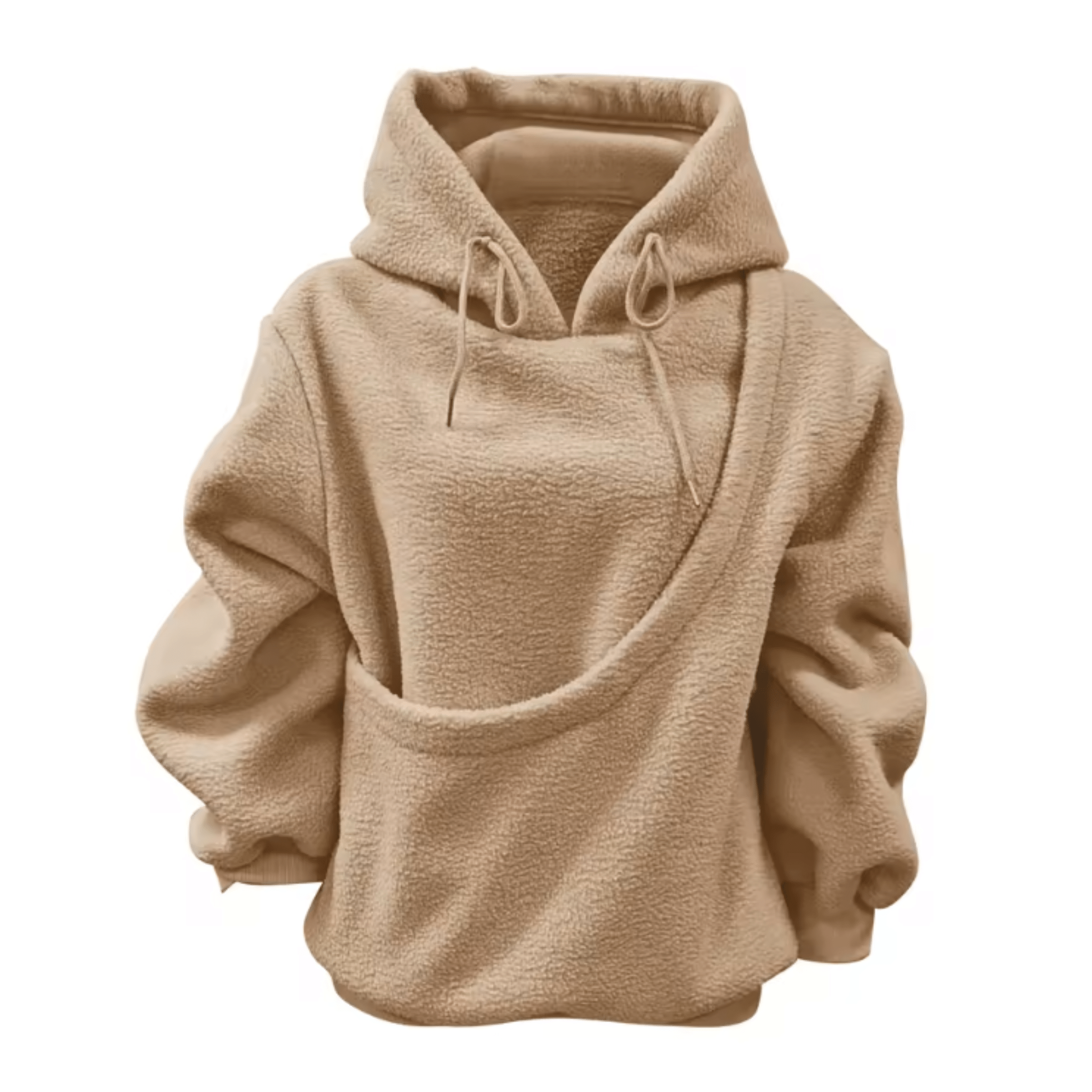 Tröja med plats för päls-bästisen Hoodie