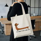 Canvaskasse med taxtryck Handväska