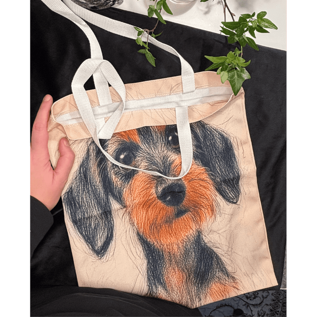 Canvasväska Strävhårig tax Väska