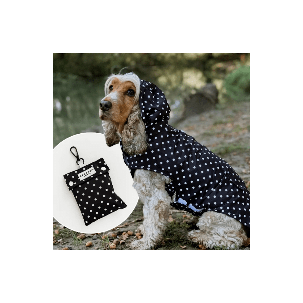 Lätt regnrock i praktisk påse Hundkläder