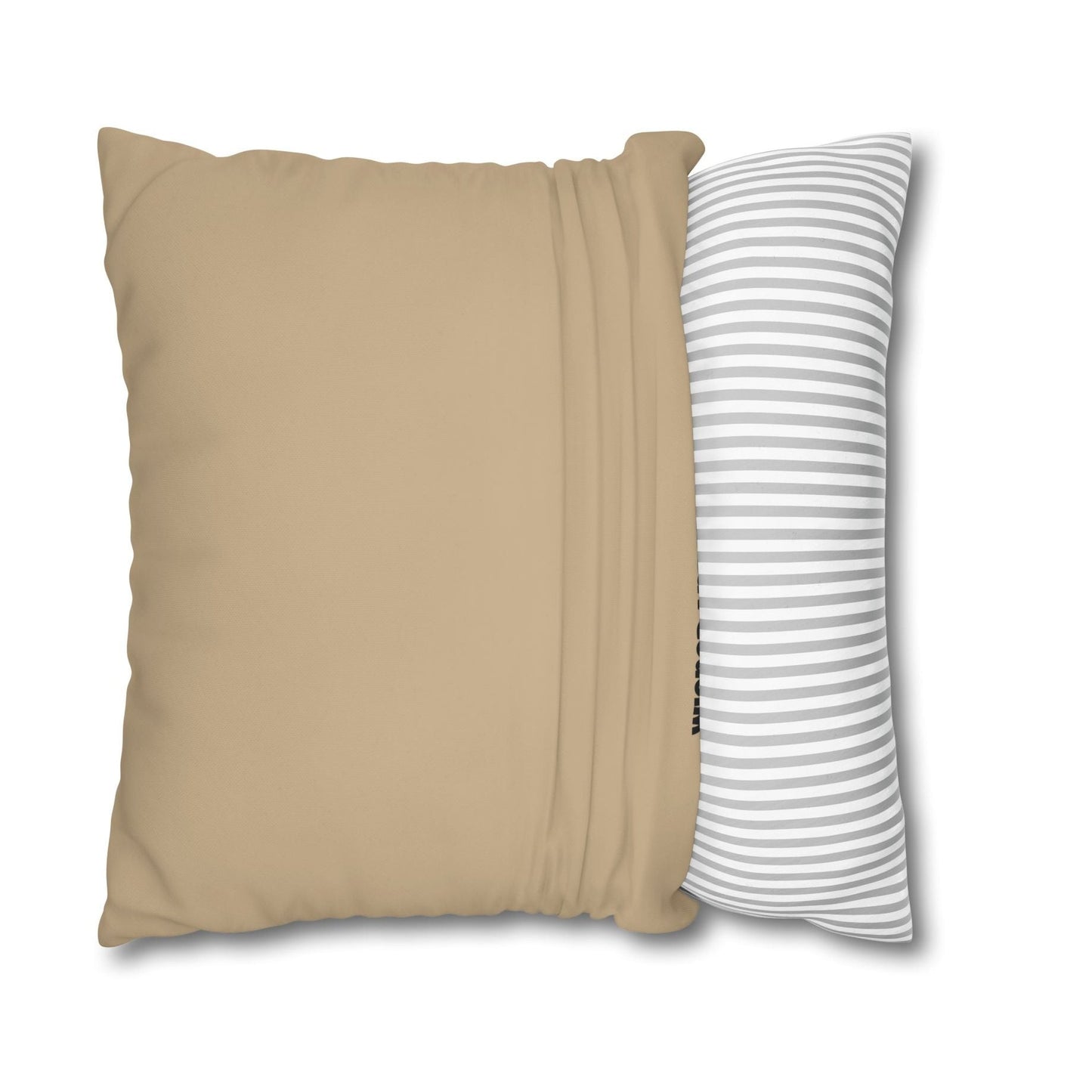 Kuddöverdrag: Platsen är Taxad, beige-gul