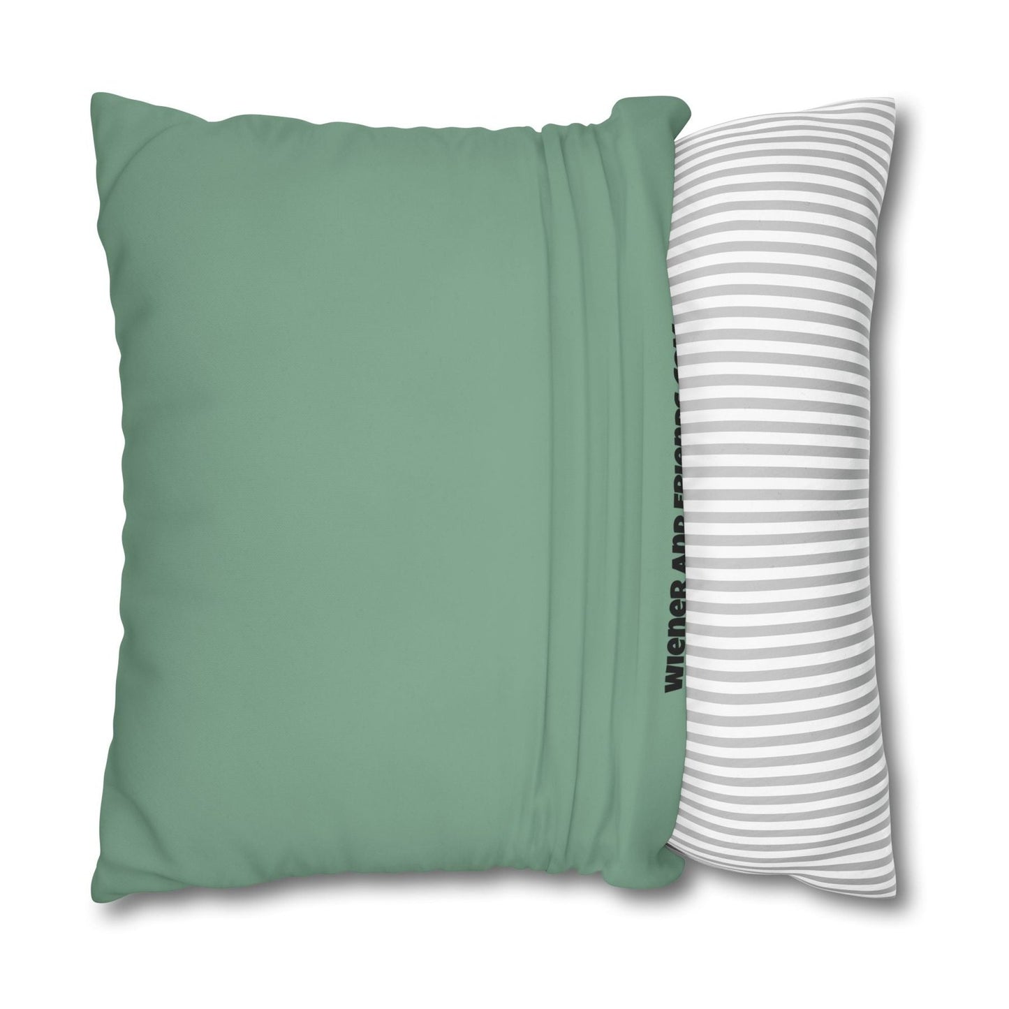 Kuddöverdrag: Platsen är Taxad, grön/salvia