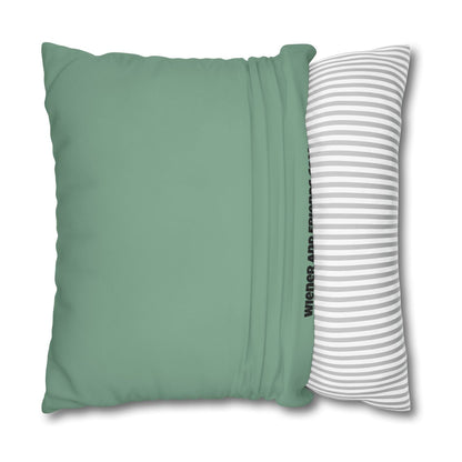 Kuddöverdrag: Platsen är Taxad, grön/salvia