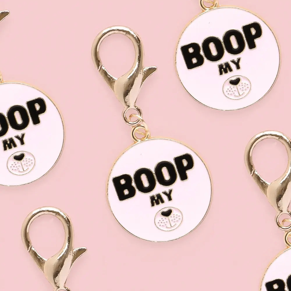 Berlock till hundhalsband eller sele - Boop My Snoot Smycke för halsband eller sele