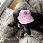 Hundkeps med hjärta Hat