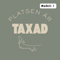 Platsen är taxad – Kuddfodral 45×45 cm Kuddfodral
