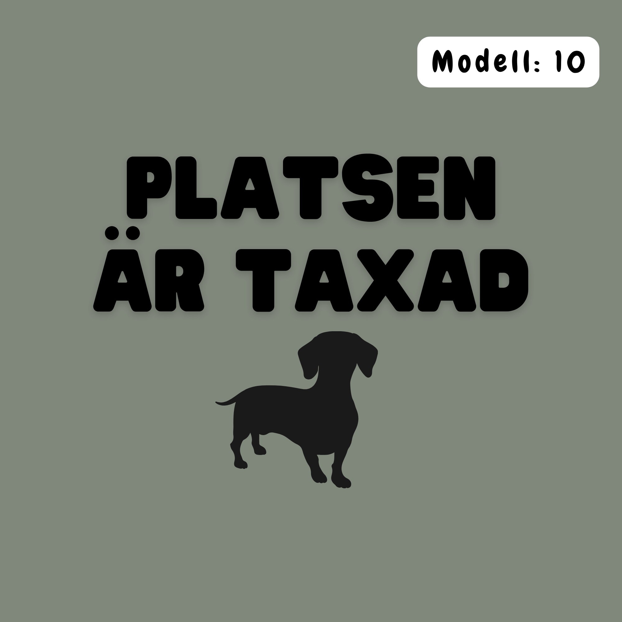 Platsen är taxad – Kuddfodral 45×45 cm Kuddfodral