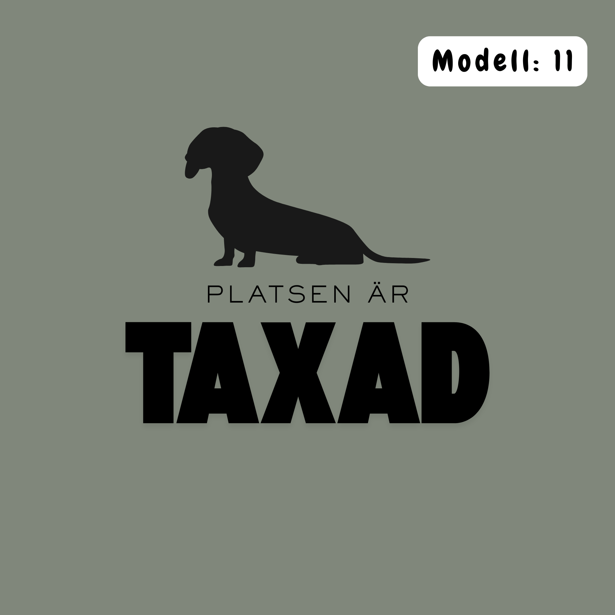 Platsen är taxad – Kuddfodral 45×45 cm Kuddfodral