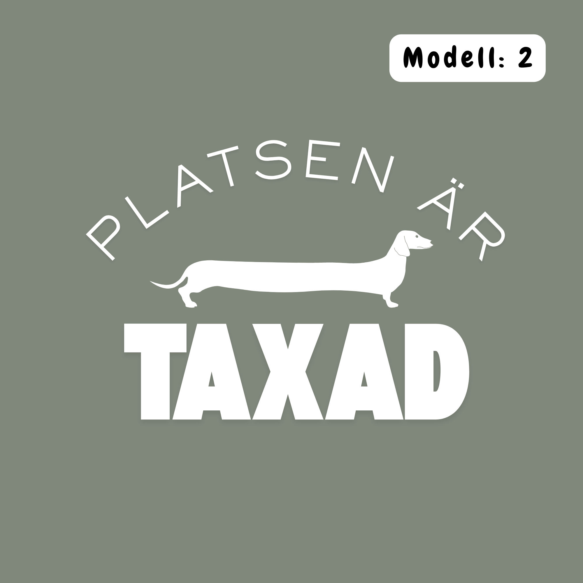 Platsen är taxad – Kuddfodral 45×45 cm Kuddfodral