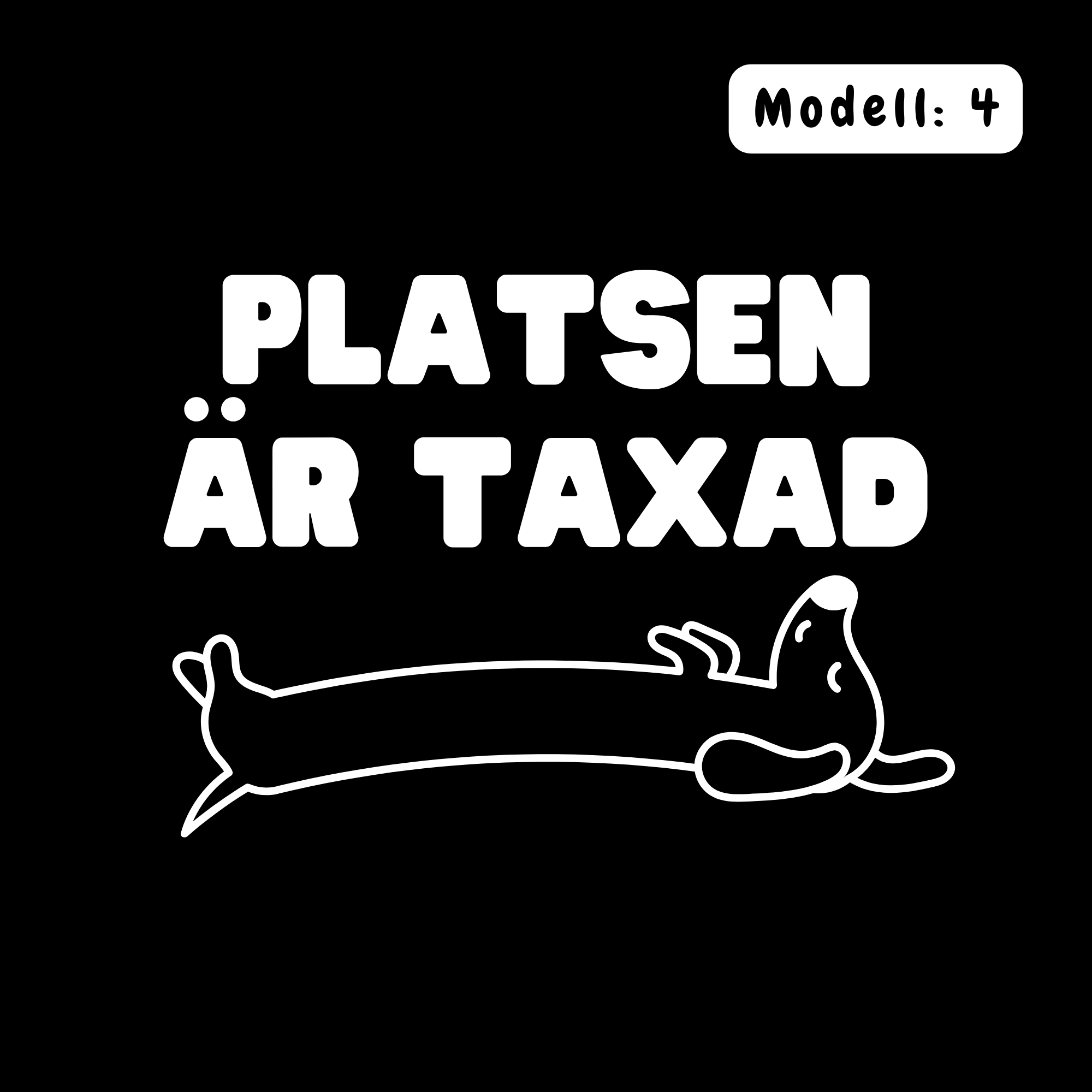 Platsen är taxad – Kuddfodral 45×45 cm Kuddfodral