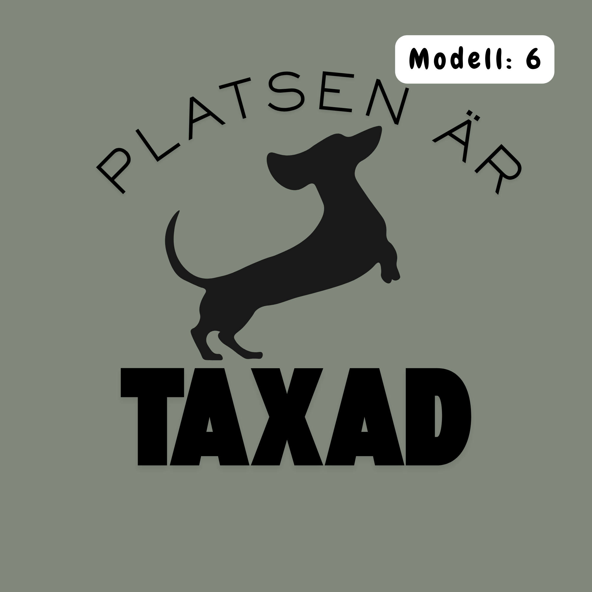 Platsen är taxad – Kuddfodral 45×45 cm Kuddfodral
