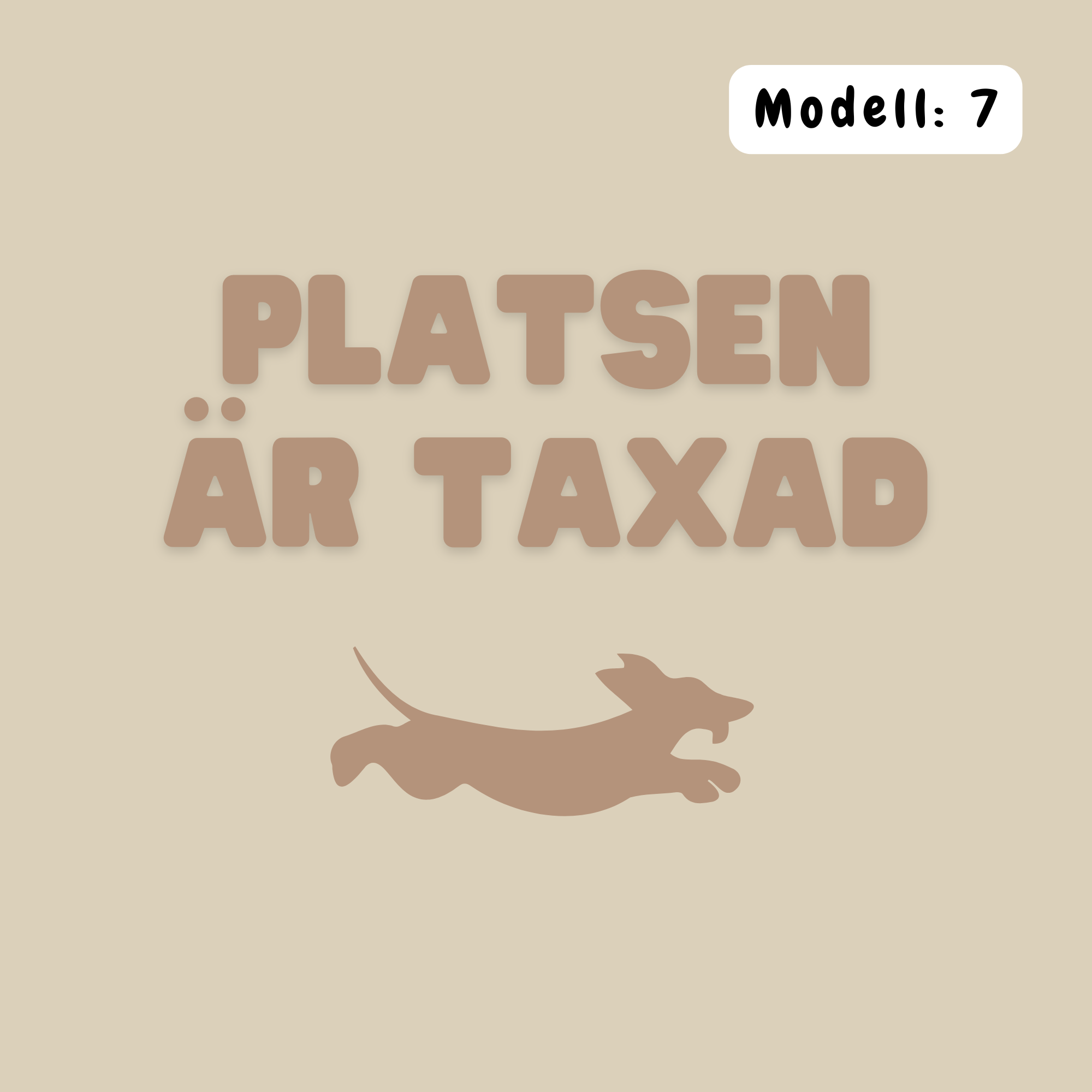 Platsen är taxad – Kuddfodral 45×45 cm Kuddfodral