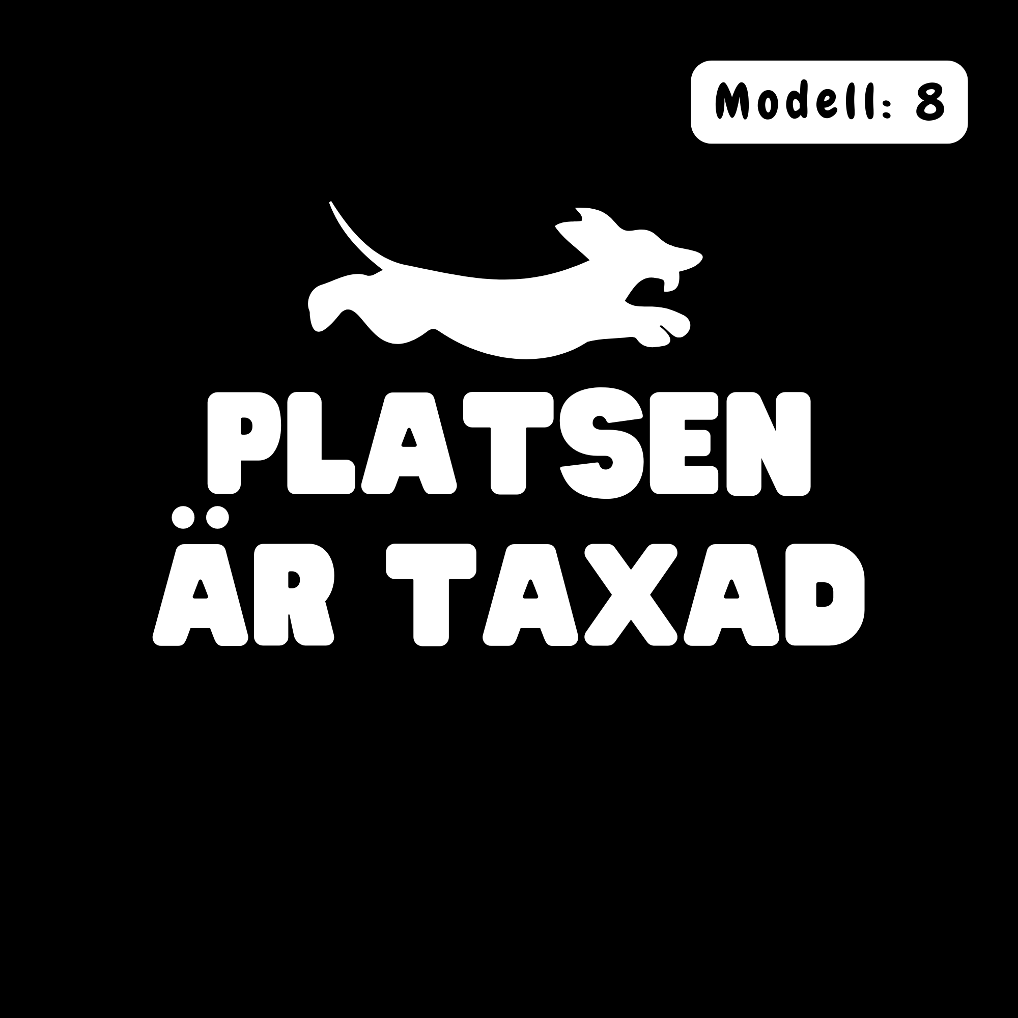 Platsen är taxad – Kuddfodral 45×45 cm Kuddfodral