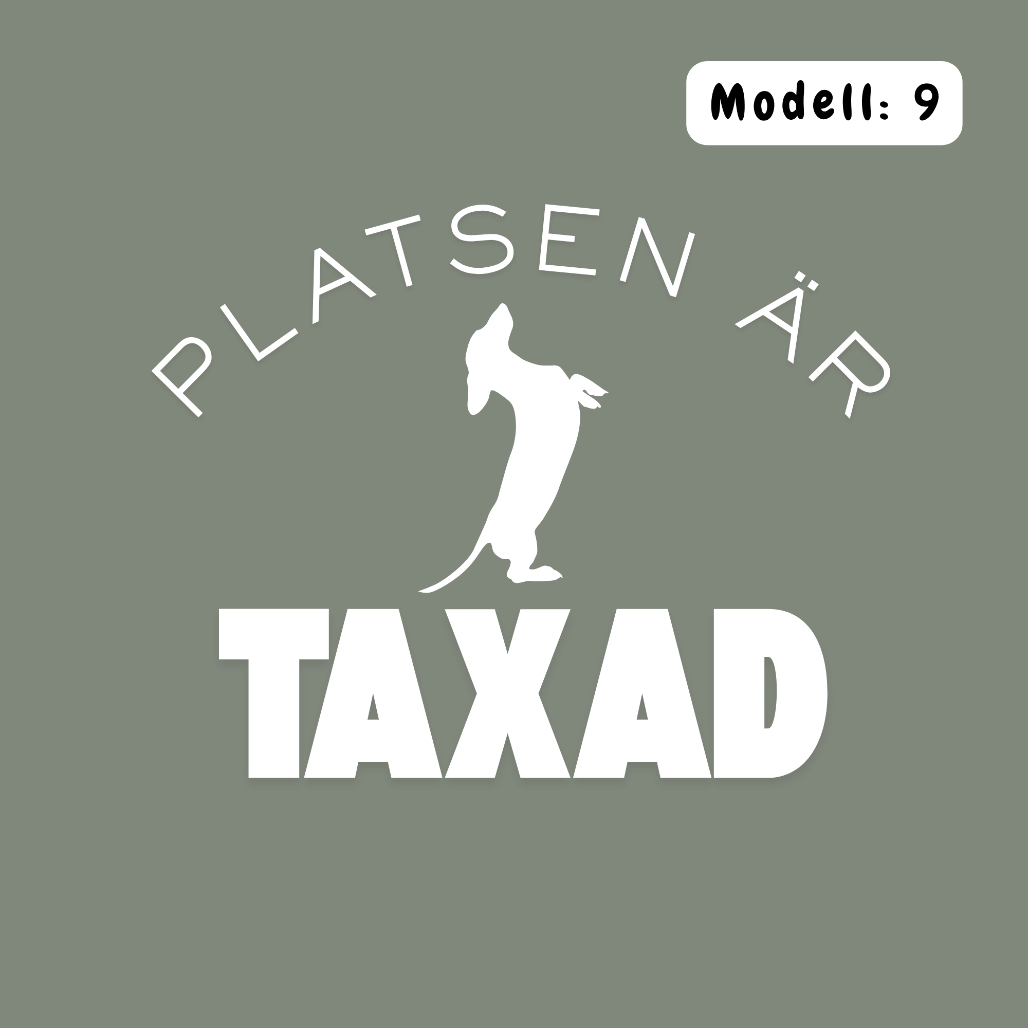 Platsen är taxad – Kuddfodral 45×45 cm Kuddfodral