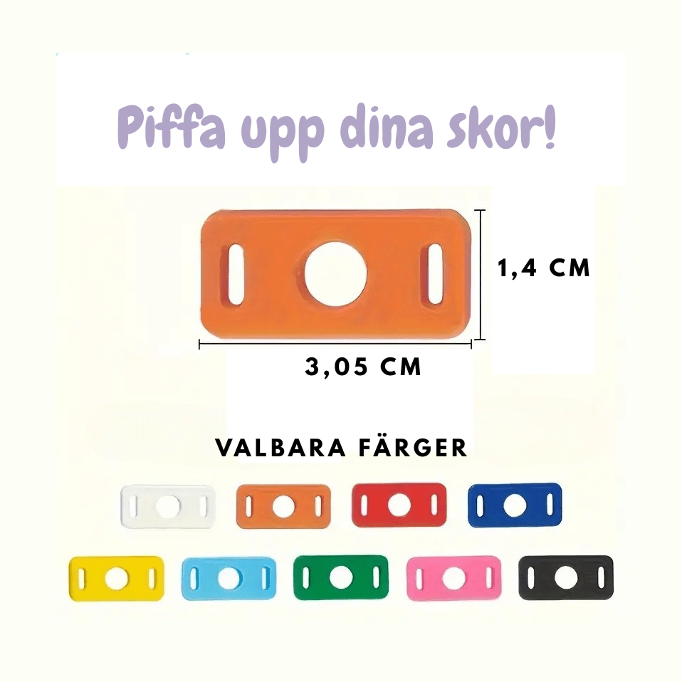 Adapter till skosnören för skosmycke Tillbehör till skosmycke