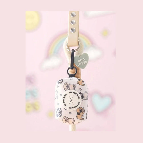 Behållare till hundbajspåsar Mops Dispenser och hållare för avföringspåsar för husdjur