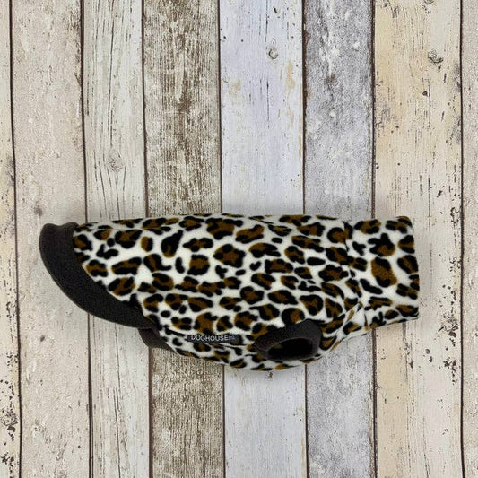 Fleecetröja: Leopard