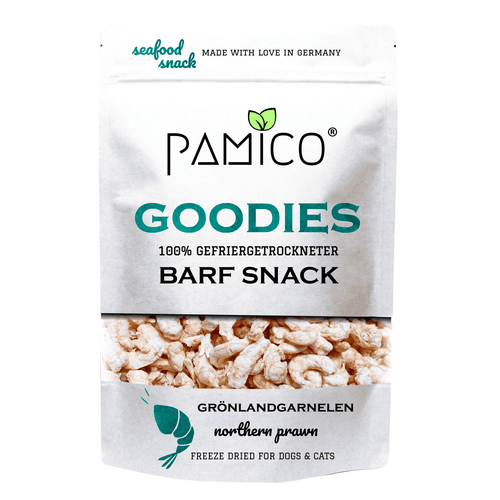 PAMICO - Grönlandsräkor frystorkade - BARF Snack Goodies för hundar & katter 